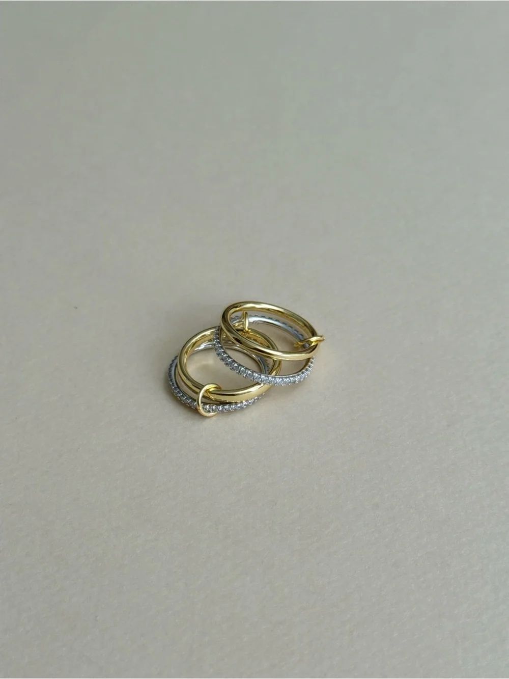 Diamond Multi-Band Stackable Ring D234 - Picture 4 of 8